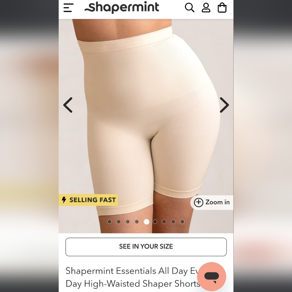 Women's Shapermint Anti-Chafing Shaping Shorts Size M/L